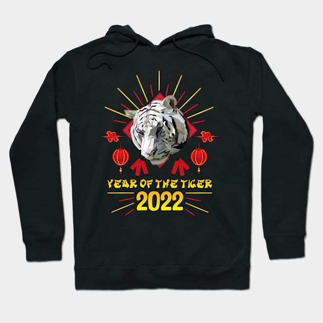 Good Luck Zodiac Happy Chinese New Year of the Tiger 2022 Hoodie by jodotodesign